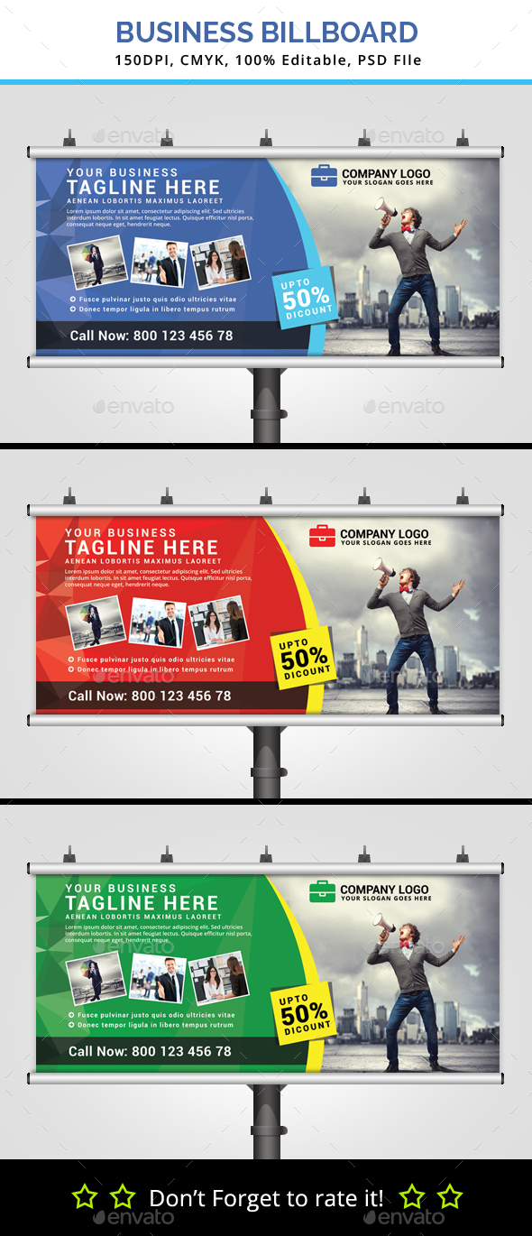 Multipurpose Business Billboard V8 - Signage Print Templates