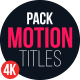 Motion Titles Pack - VideoHive Item for Sale