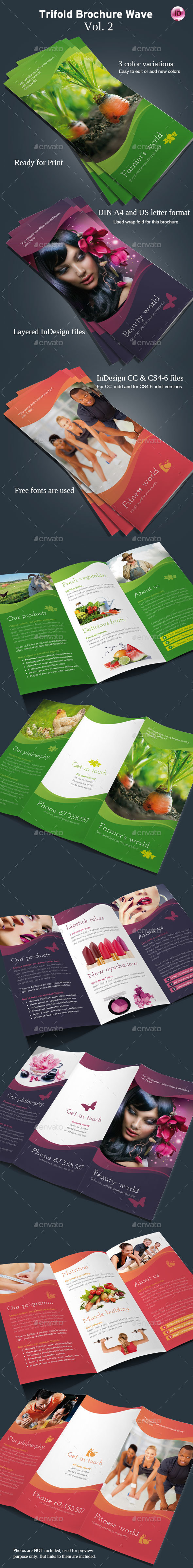 Trifold Brochure Wave Vol. 2 - Corporate Brochures