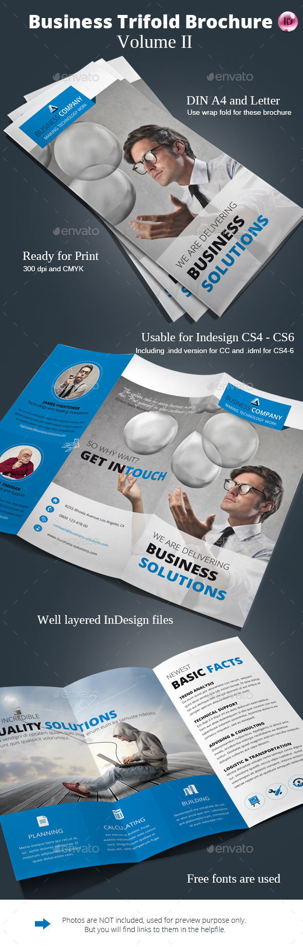 Business Trifold Brochure Vol. II - Corporate Brochures