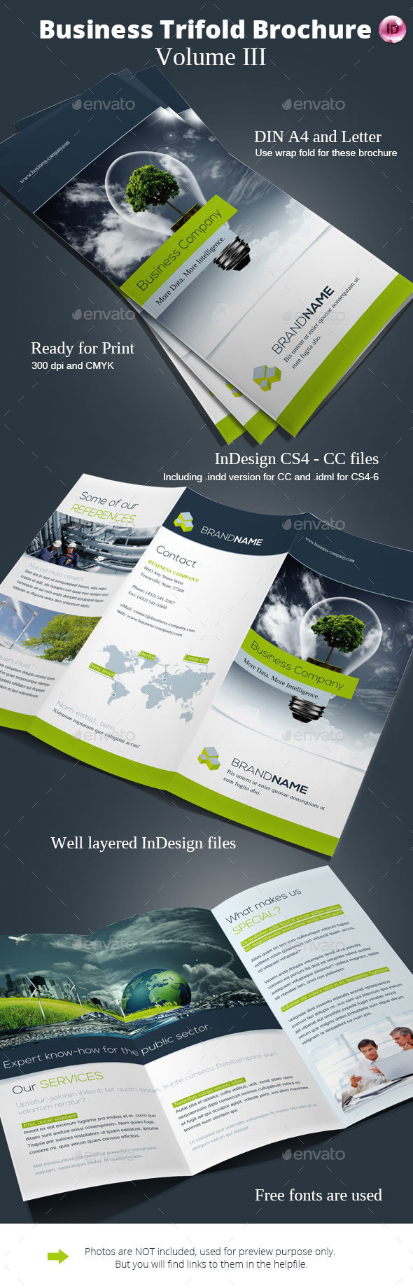 Business Trifold Brochure Vol. III - Corporate Brochures