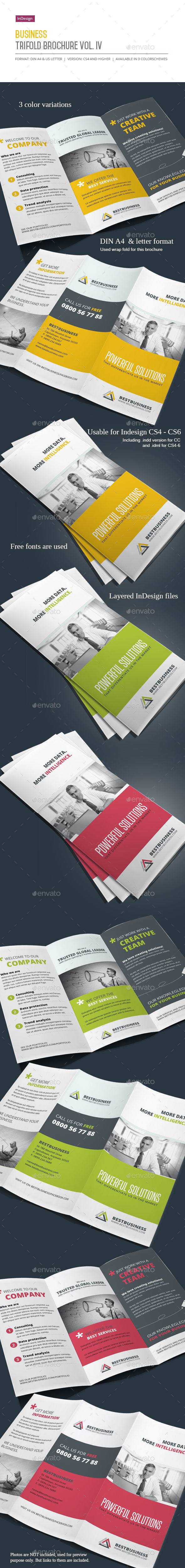 Business Trifold Brochure Vol. IV - Corporate Brochures