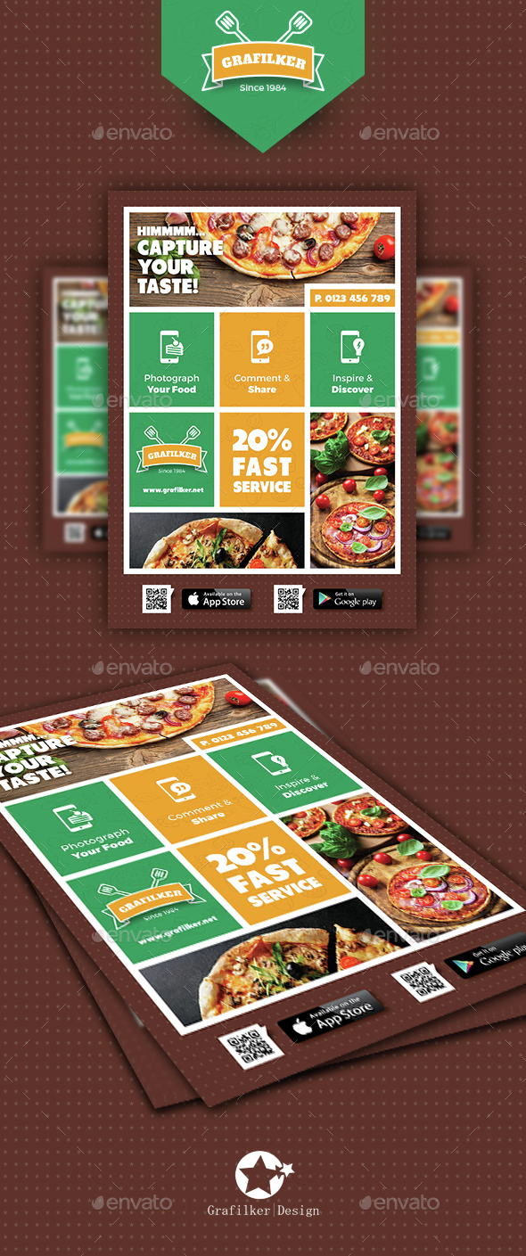 Pizza Shop Flyer Templates - Restaurant Flyers