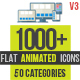 Flat Animated Icons 1000+ - VideoHive Item for Sale