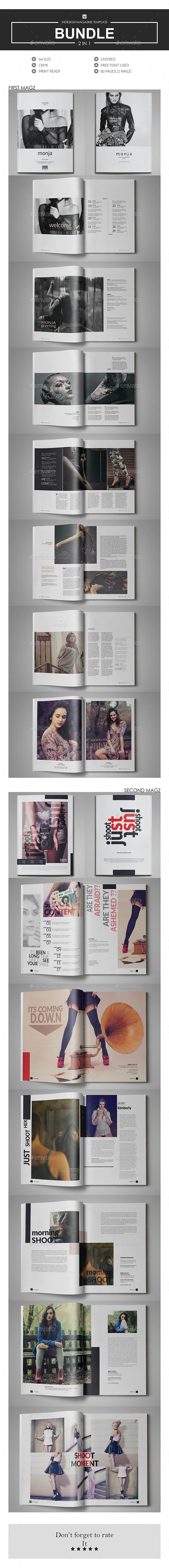 Multipurpose InDesign Magazine Template Bundle V.5 - Magazines Print Templates