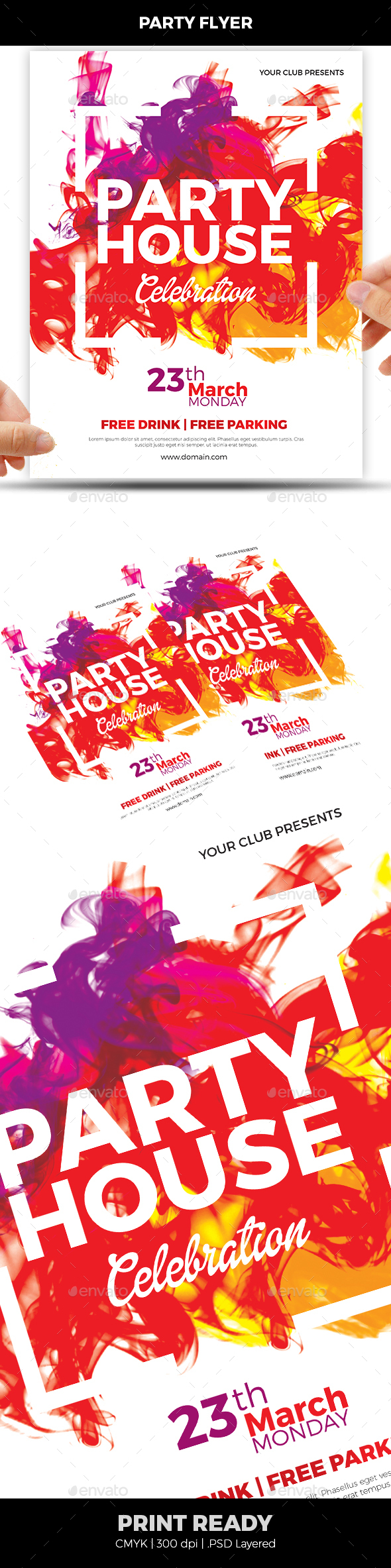 Colorful Flyer - Clubs & Parties Events