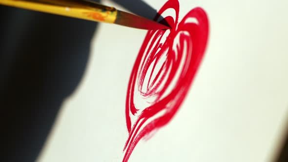 Artist Painting With Paintbrush alt