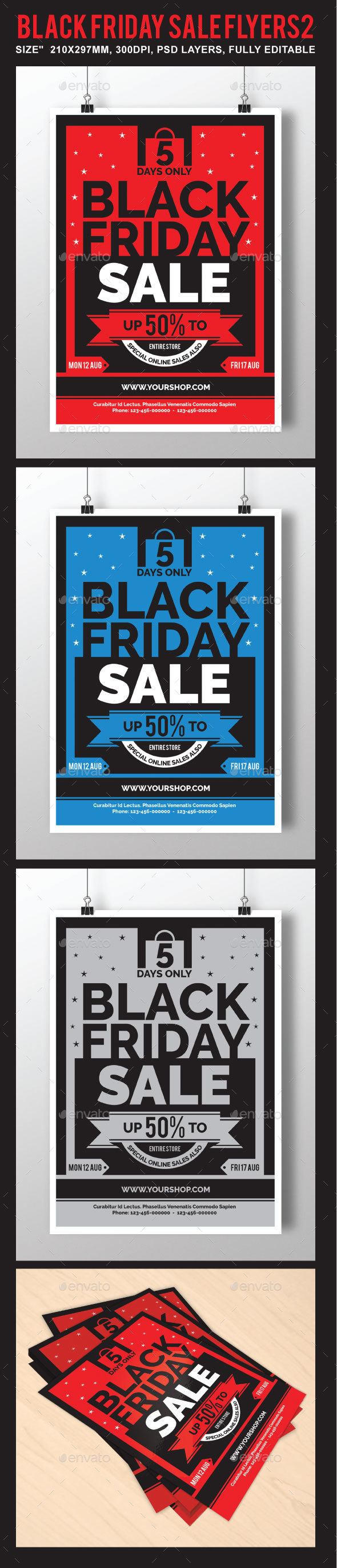 Black Friday Sale Flyer 2 - Holidays Events