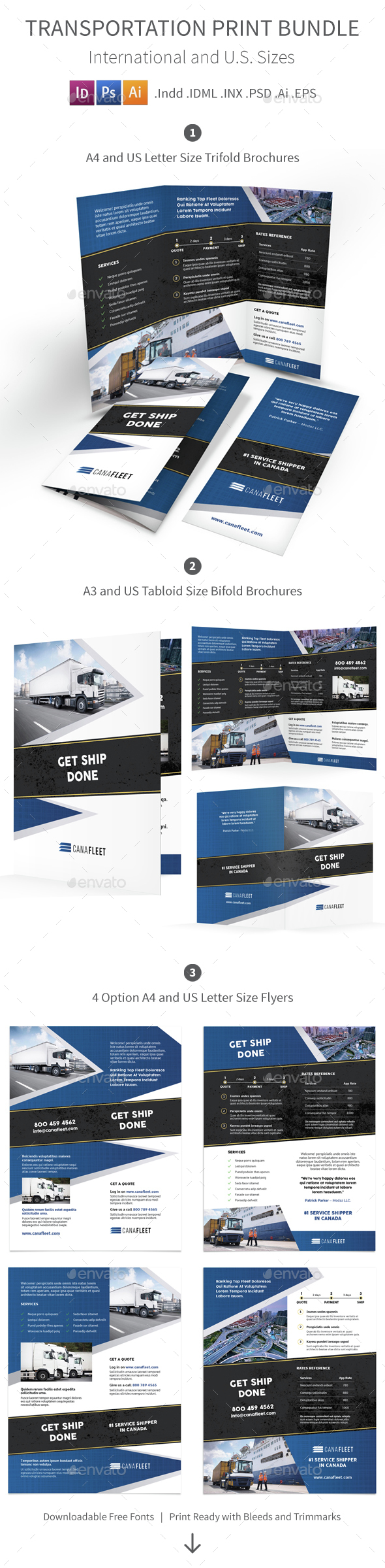 Transportation Company Print Bundle - Corporate Brochures