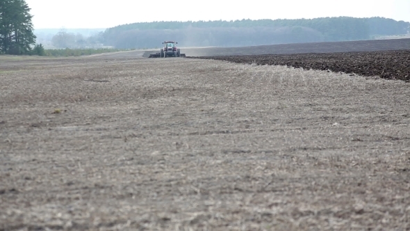 Tractor Working In The Field