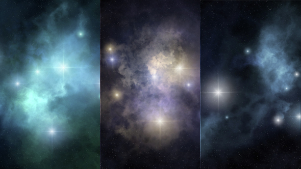 3d Space Nebula Rotation (3-pack)