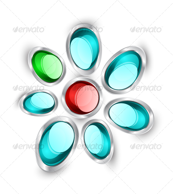Abstract glass shape - Abstract Conceptual