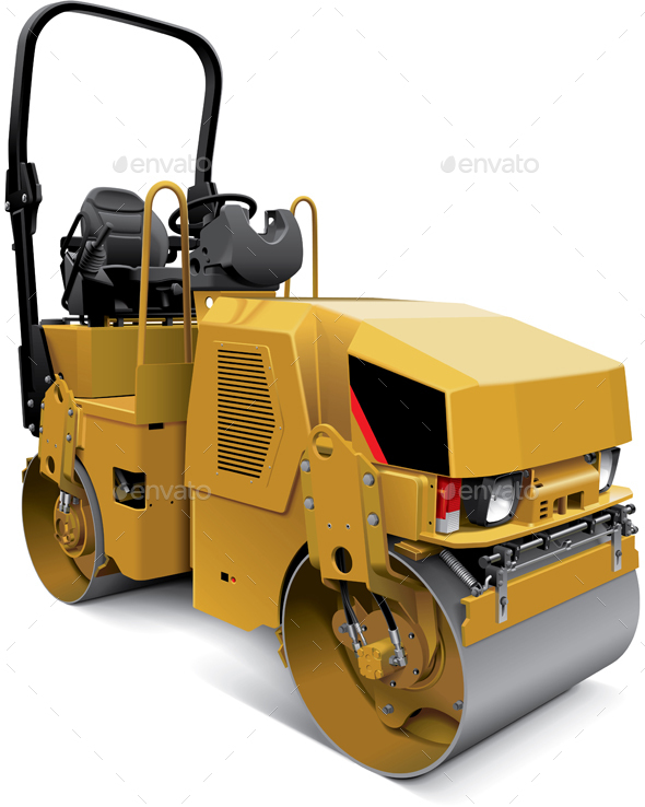 Tandem Vibratory Roller - Man-made Objects Objects