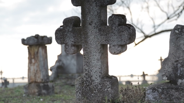 Graves In a Very Old Cemetery