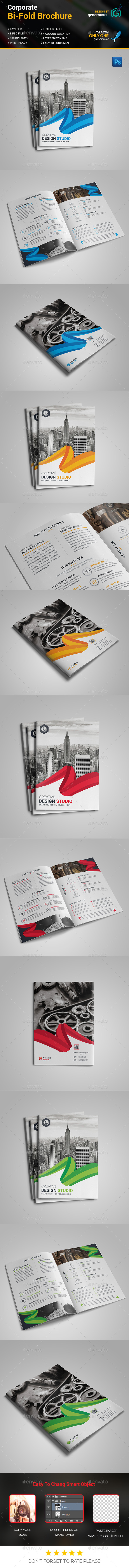 Bi-Fold Business Brochure Template - Brochures Print Templates