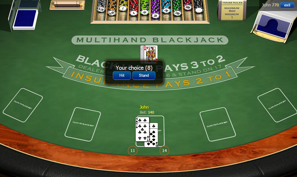 casino free blackjack online games