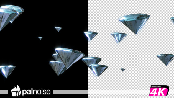 Diamonds Realistic 3d Motion Motion 01