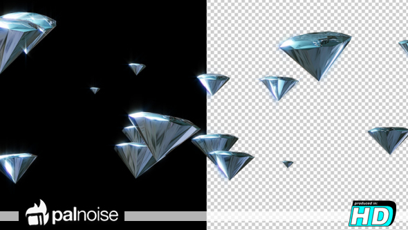 Diamonds Realistic 3d Motion 01