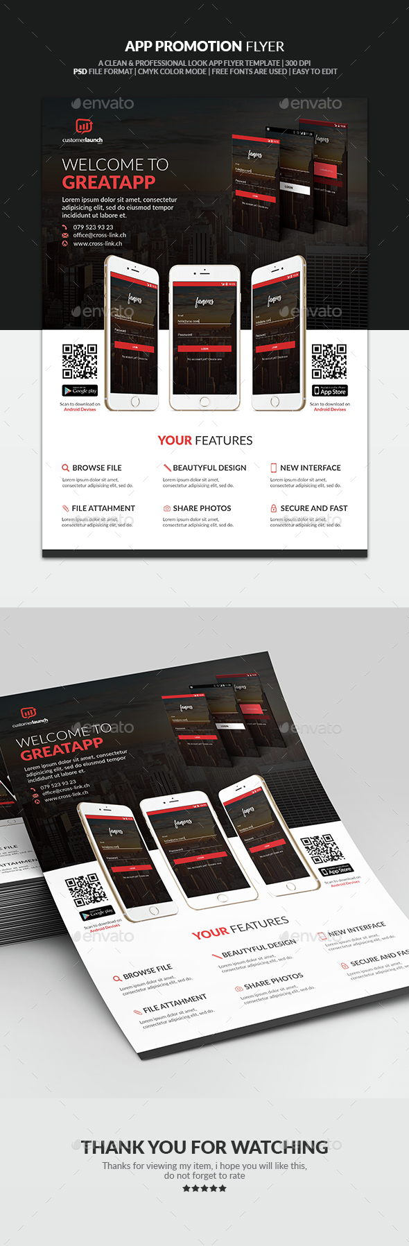Apps Promotion Flyer - Commerce Flyers