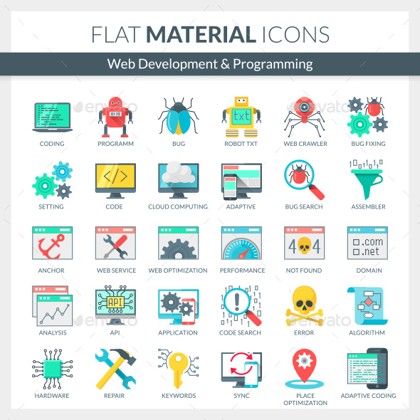 Web Development and Programming Icons - Web Icons