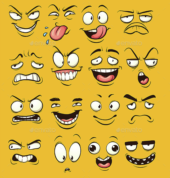 Cartoon Faces Cartoon Faces Character Illustration An - vrogue.co