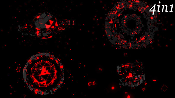 3D Chaos - VJ Loop Pack (5in1) alt