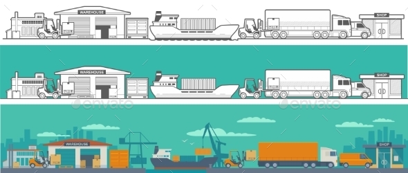 Logistic Concept of Warehouse - Industries Business