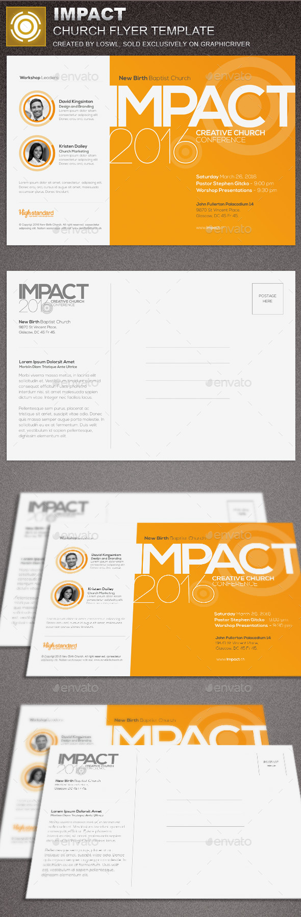 Impact Church Flyer Template - Church Flyers