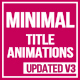 Minimal Title Animations - VideoHive Item for Sale