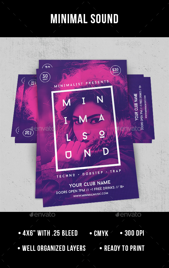 Minimal Sound - Flyer - Clubs & Parties Events