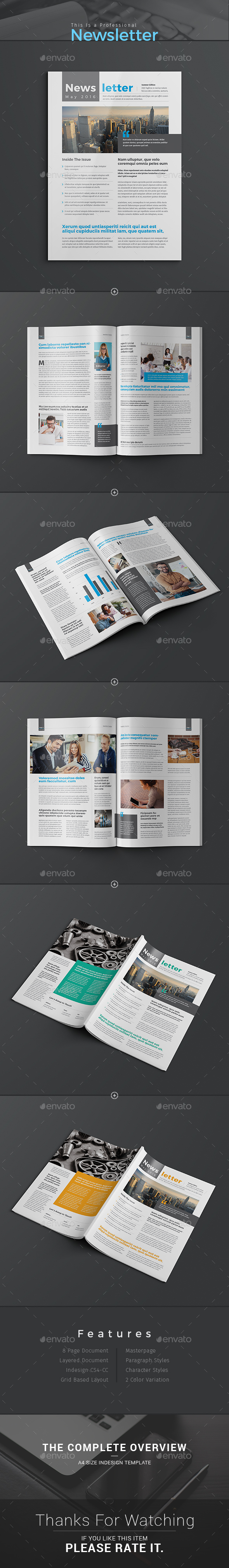 Newsletter Template - Newsletters Print Templates
