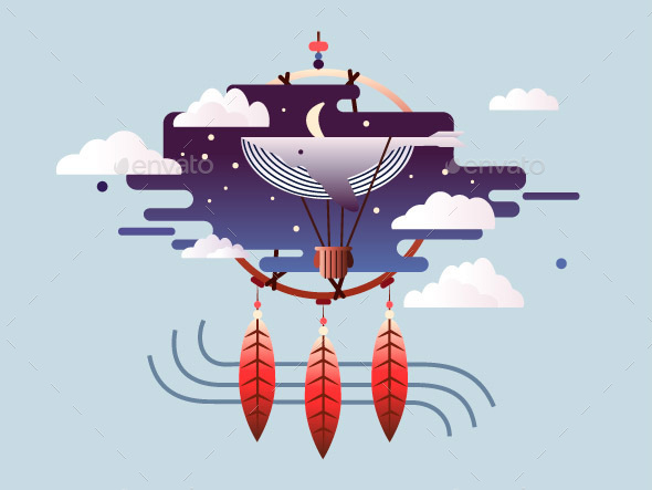 Dream Abstract Design Flat - Miscellaneous Vectors