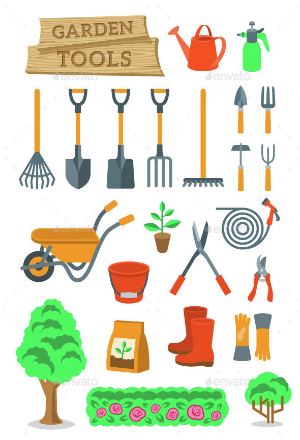 Gardening and Farming Tools and Instruments - Man-made Objects Objects