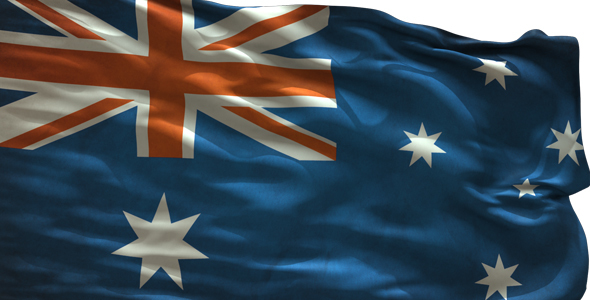 Australia Looped Flag