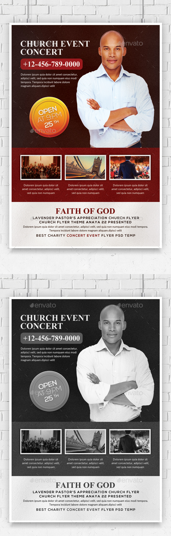 Church Anniversary Flyer Template - Church Flyers