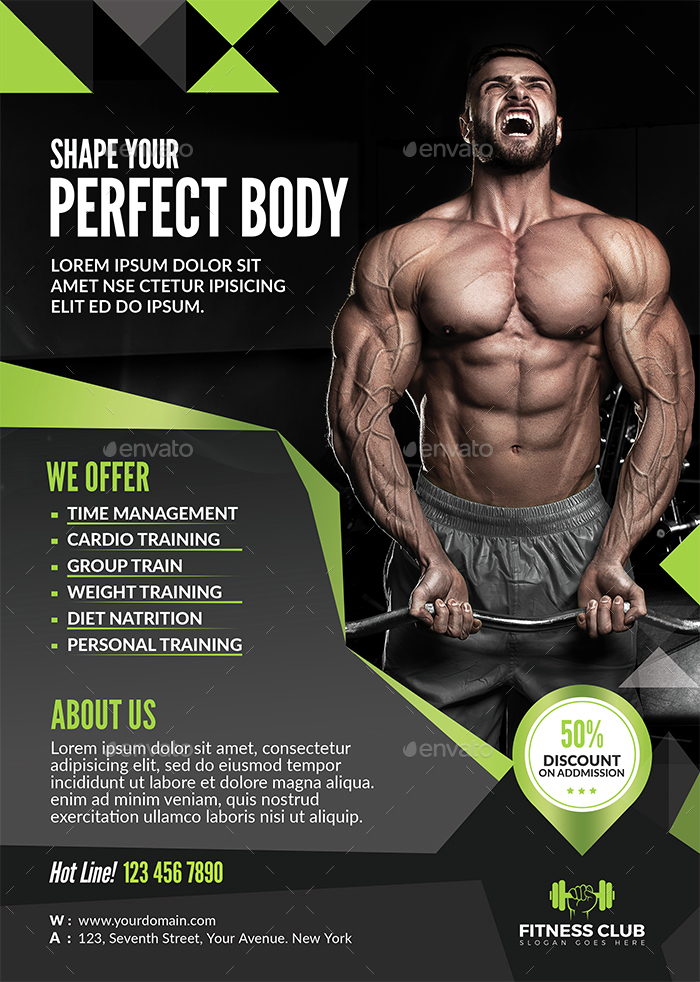 Fitness Flyer By Themedevisers | Graphicriver