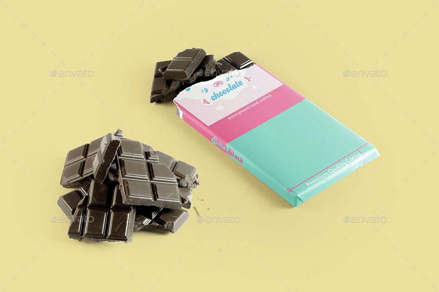 Download Chocolate Bar Packaging Mockup By Bangingjoints Graphicriver