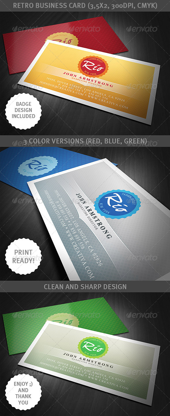 Retro Business Card - Retro/Vintage Business Cards