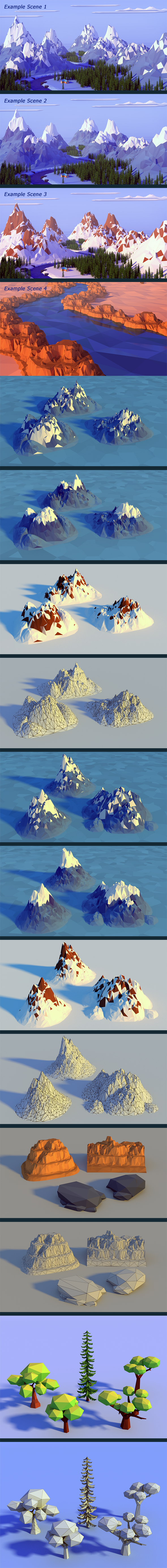 Low Poly Nature Pack - 3DOcean Item for Sale
