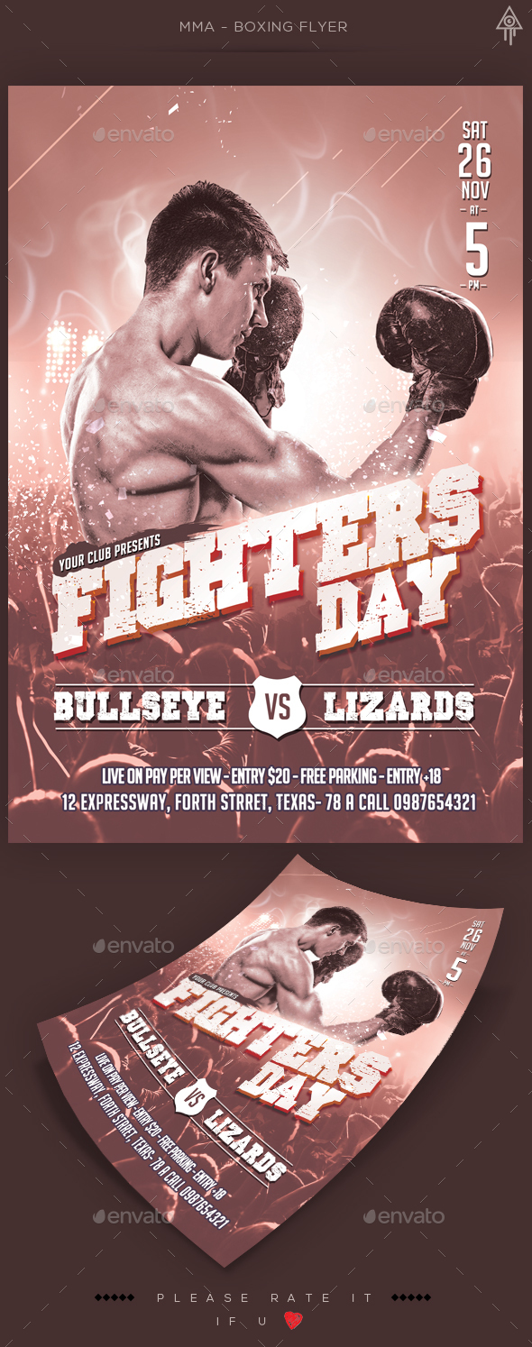 MMA - Boxing Flyer - Sports Events