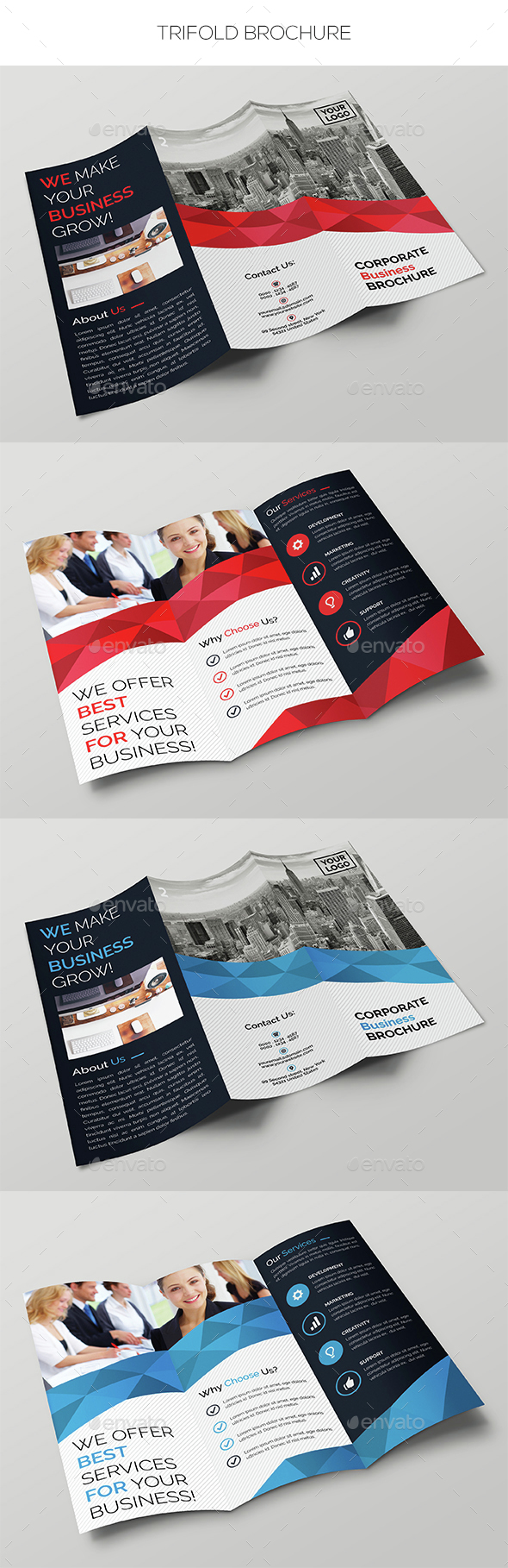 Trifold Business Brochure - Corporate Brochures