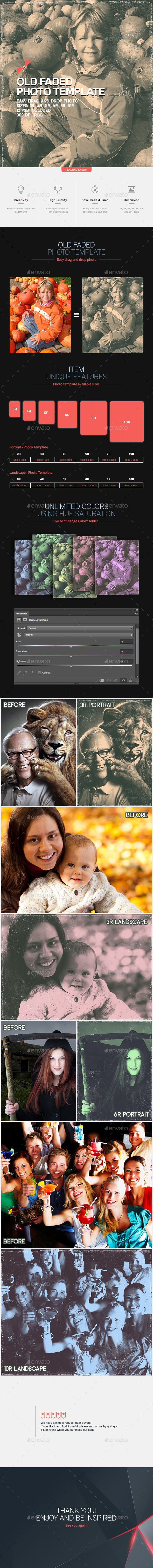 Old Faded - Photo Template - Photo Templates Graphics