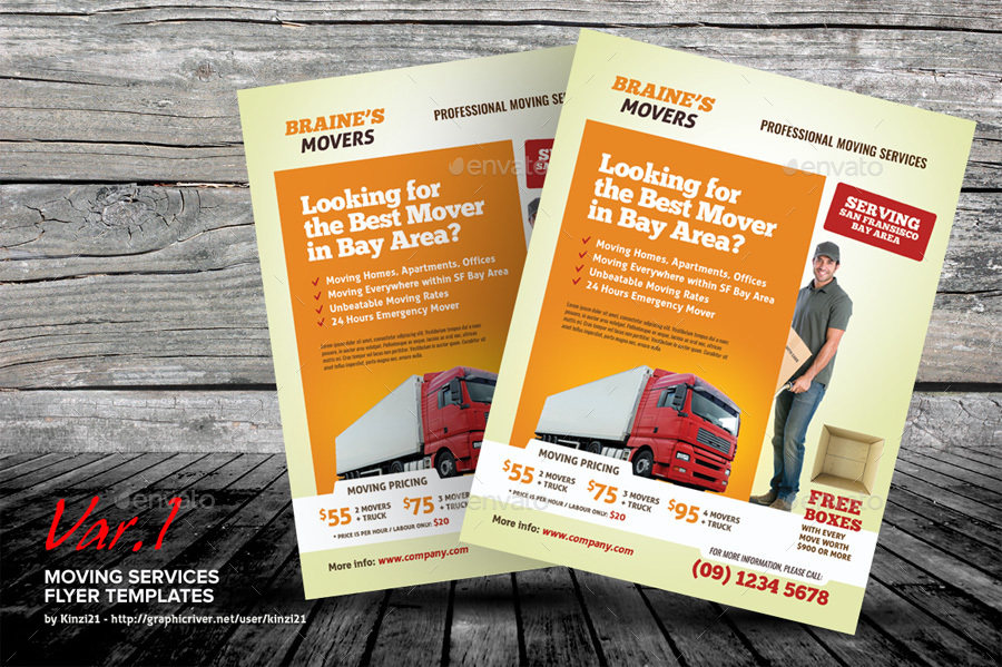 Moving Flyer Template