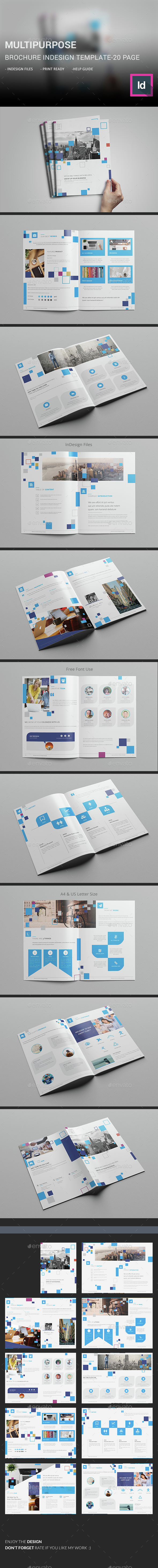 Multipurpose Brochure InDesign Template - Corporate Brochures