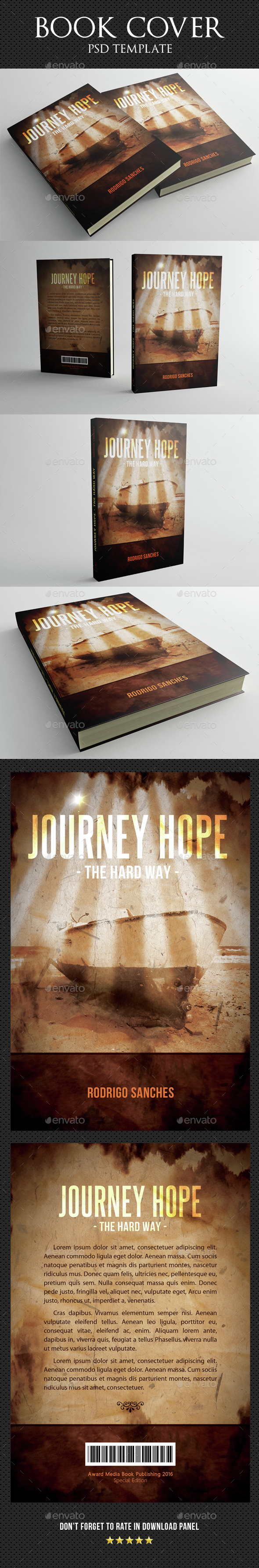 Journey Hope Book Cover Template - Miscellaneous Print Templates