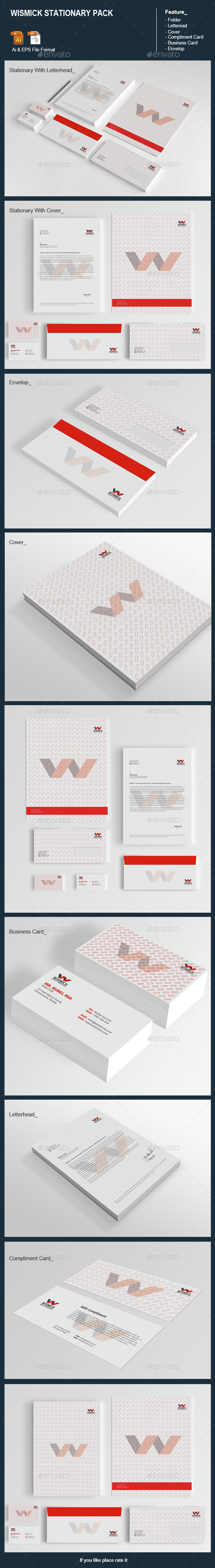 Wismick Stationary Pack - Stationery Print Templates