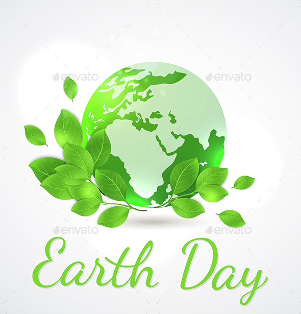 Green Planet and Leaves - Miscellaneous Seasons/Holidays