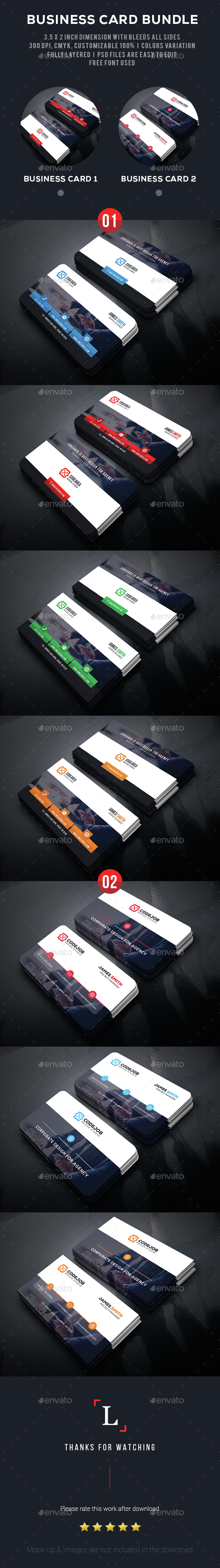 Business Card Bundle - Business Cards Print Templates