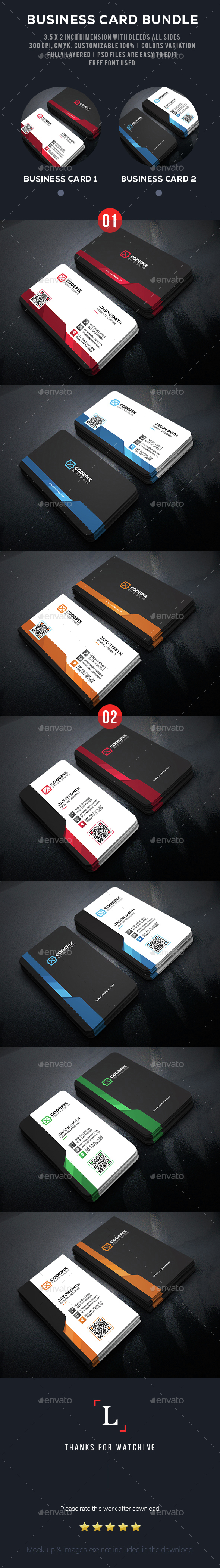 Creative Business Card Bundle - Business Cards Print Templates