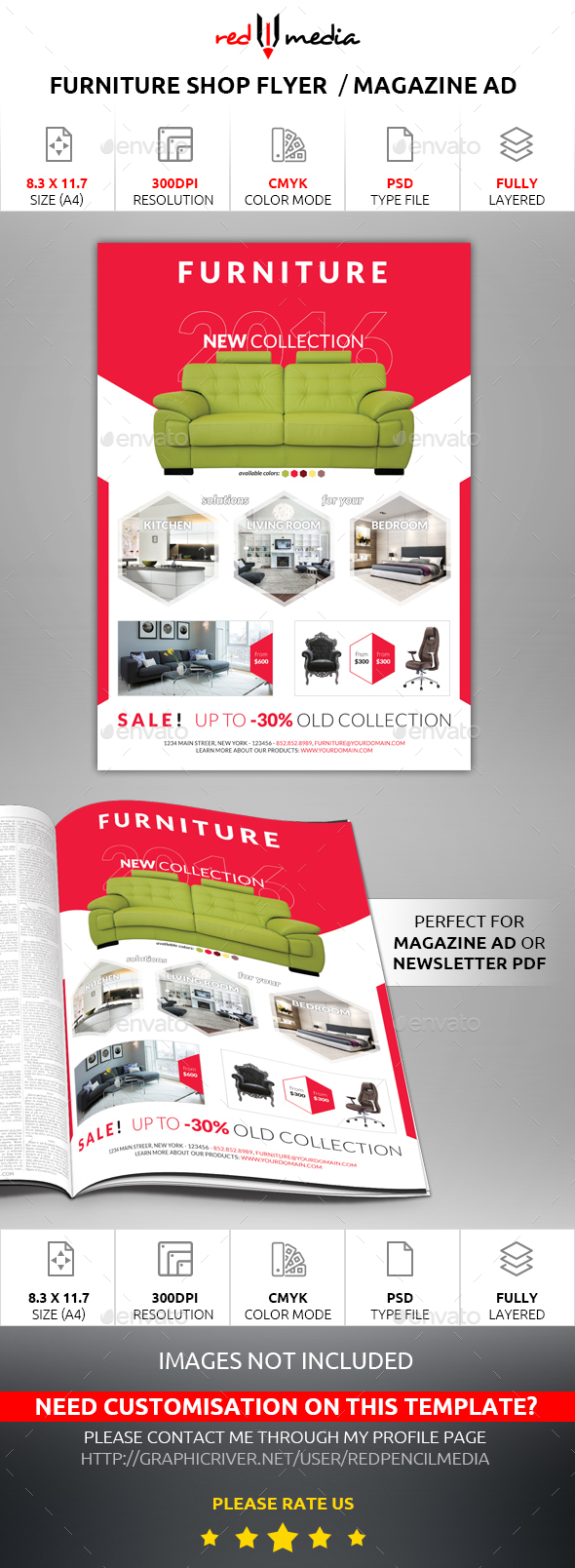 Furniture Shop Flyer / Magazine AD - Commerce Flyers